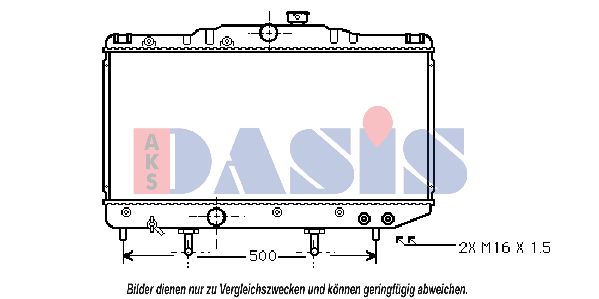 AKS DASIS radiatorius, variklio aušinimas 211410N